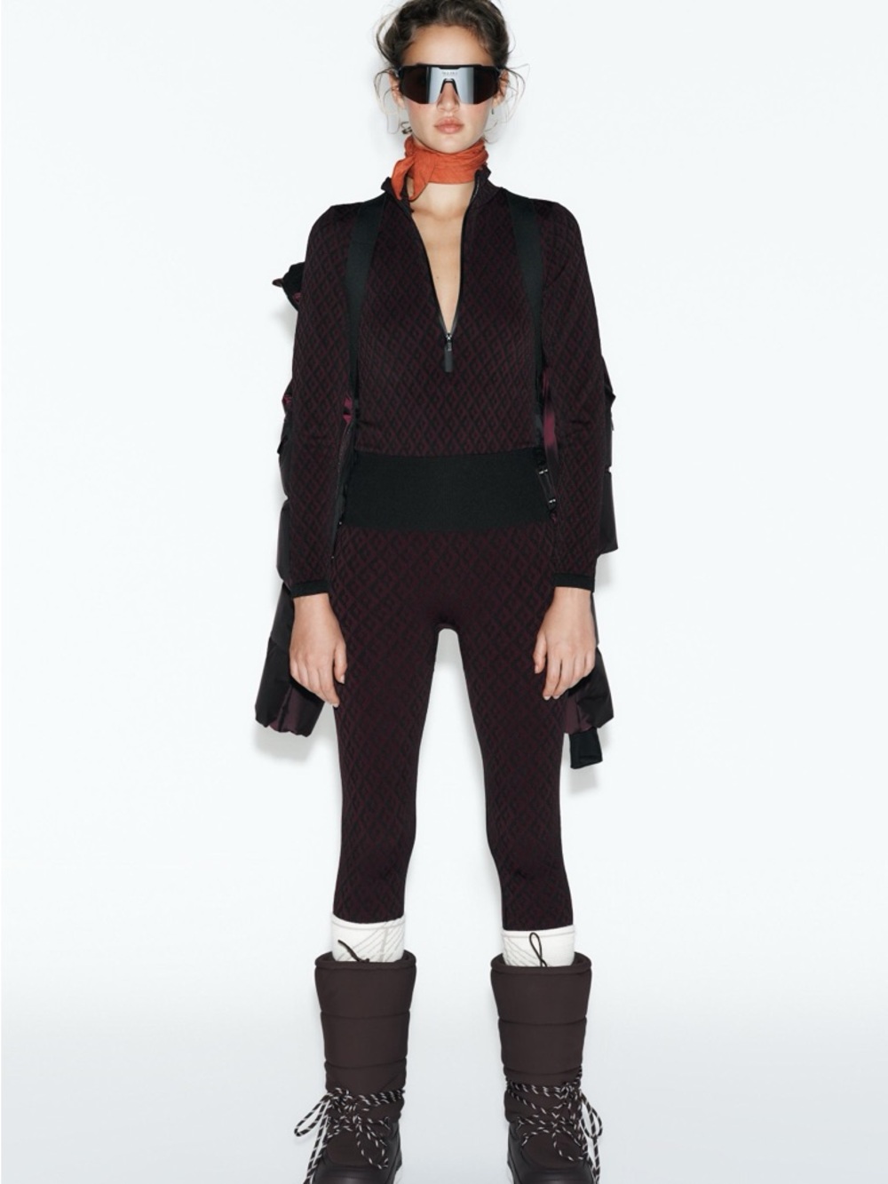Zara Black Ski Knit Pants